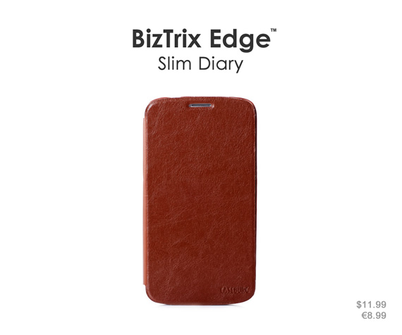 Ultra-slim case in succinct design keeps your phone thin and lightweight. Colors: Black, brown, light green, sky blue and rose red. Materials: Premium PU leather and ultra-thin PC material.