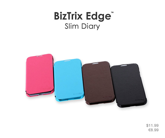 Ultra-slim case in succinct design keeps your phone thin and lightweight. Colors: Black, brown, sky blue and rose red. Materials: Premium PU leather and ultra-thin PC material.