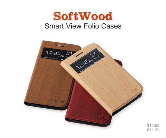 Standable wallet case with Smart View Window. The natural wood pattern keeps your phone in natural style. Colors: Maple, walnut and bloodwood. Materials: High quality leather and ultra-thin PC material.